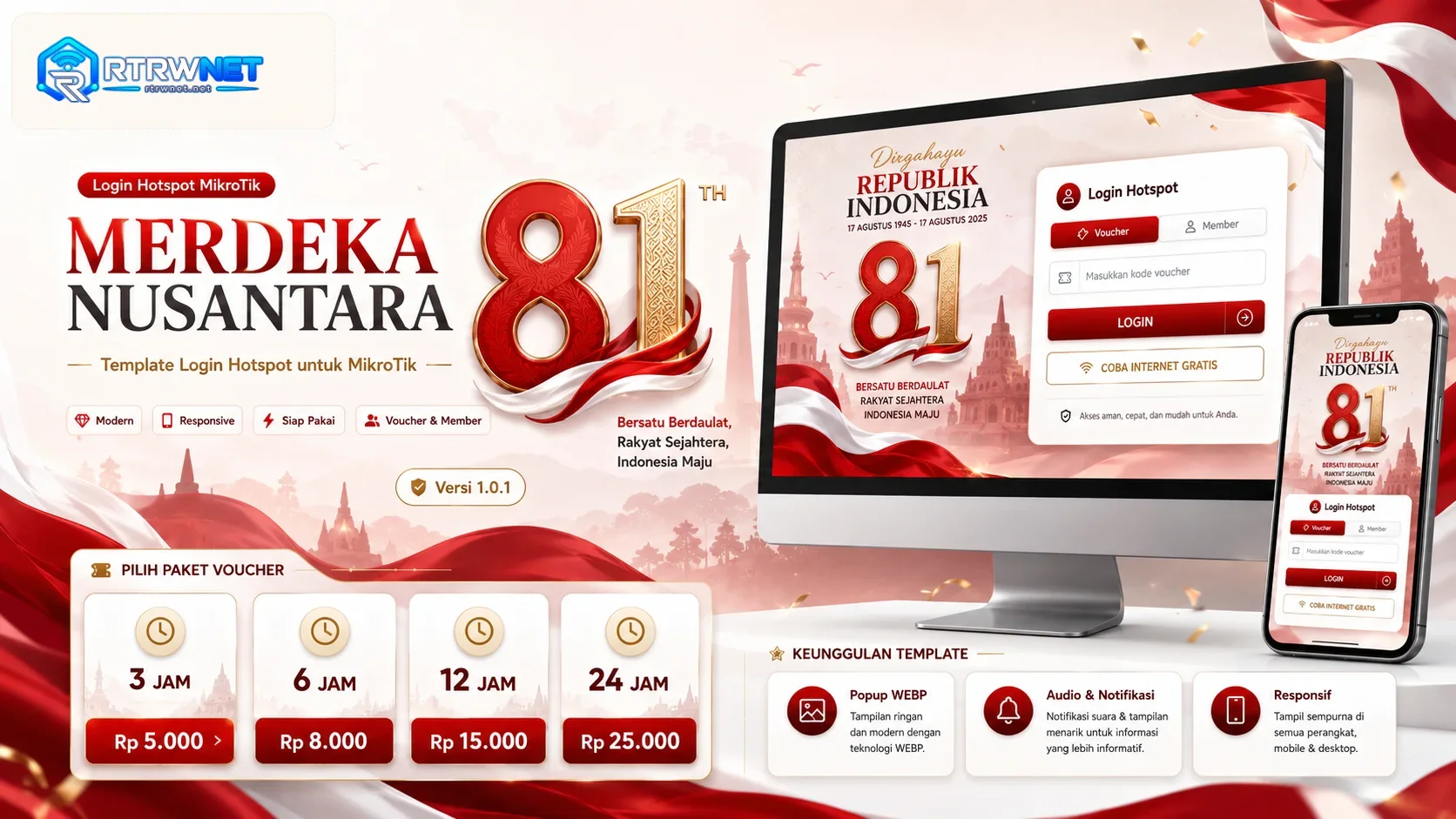 Preview Login Hotspot MikroTik Nusantara 81