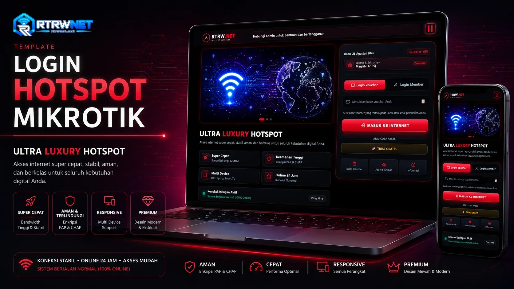 Preview Login Hotspot RTRWnet