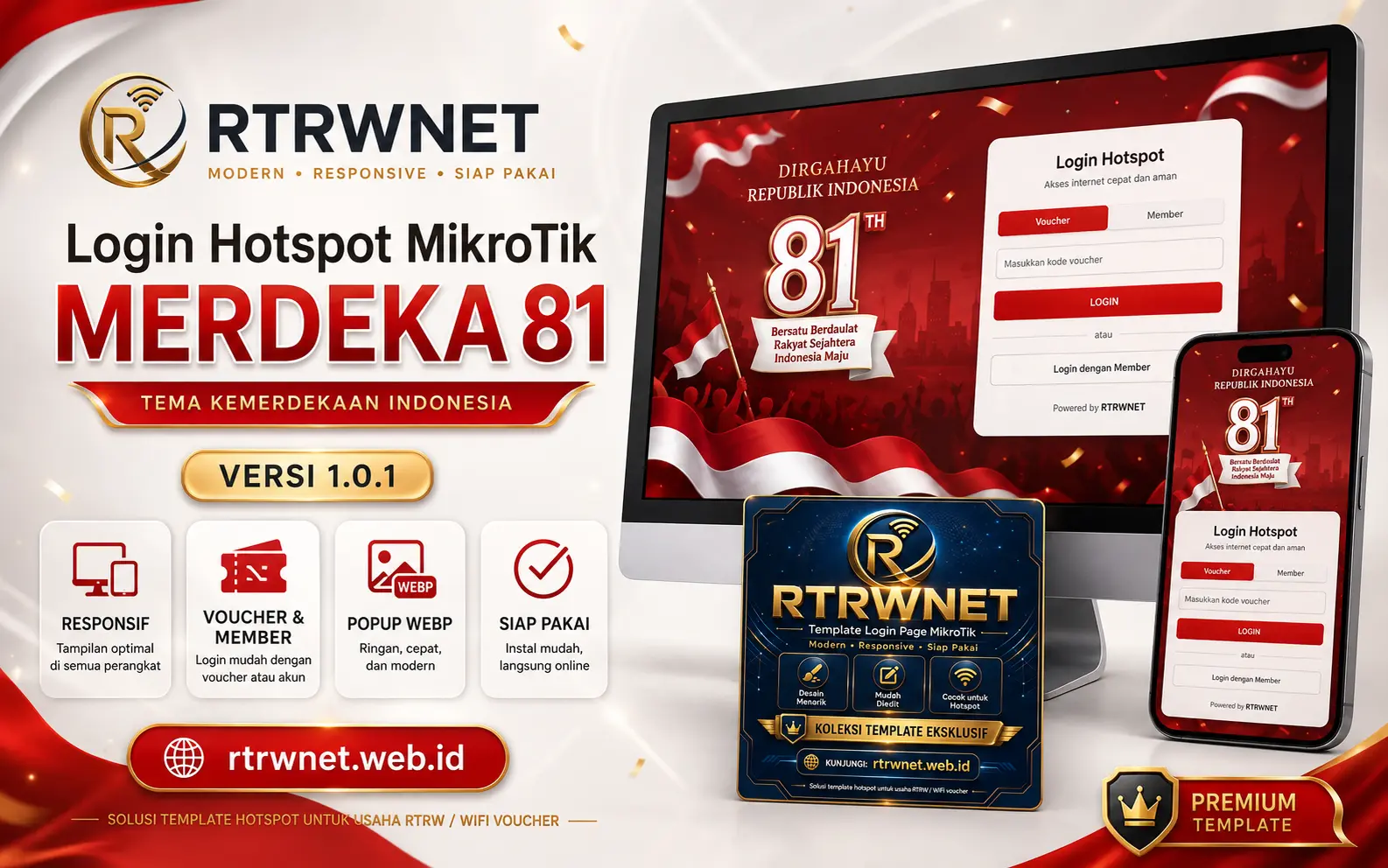 Preview Login Hotspot MikroTik Merdeka 81